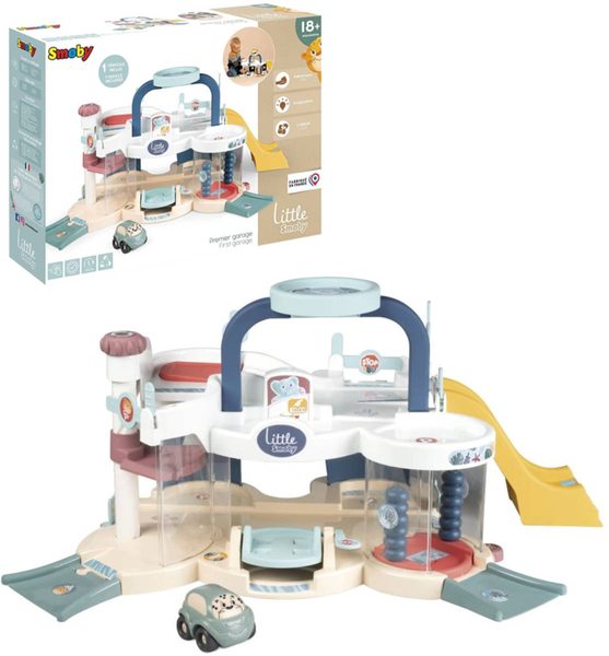 Smoby Little Smoby multigaráž (výtahem + autíčko)