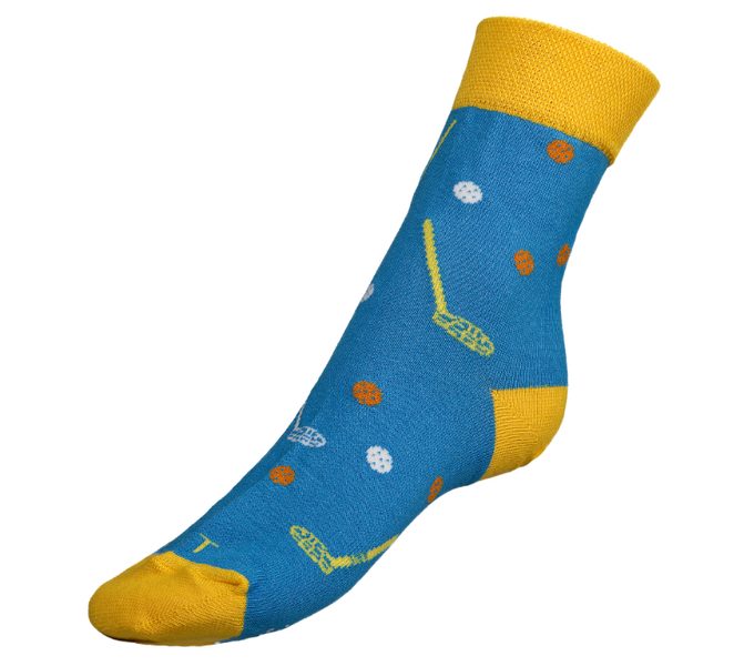 Ponožky Florbal - 35-38 modrá