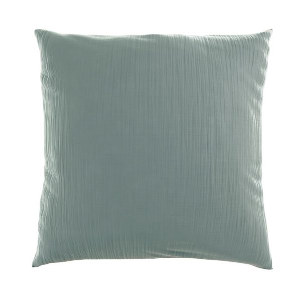 Mušelínový povlak na polštář SVĚTLE ZELENÝ