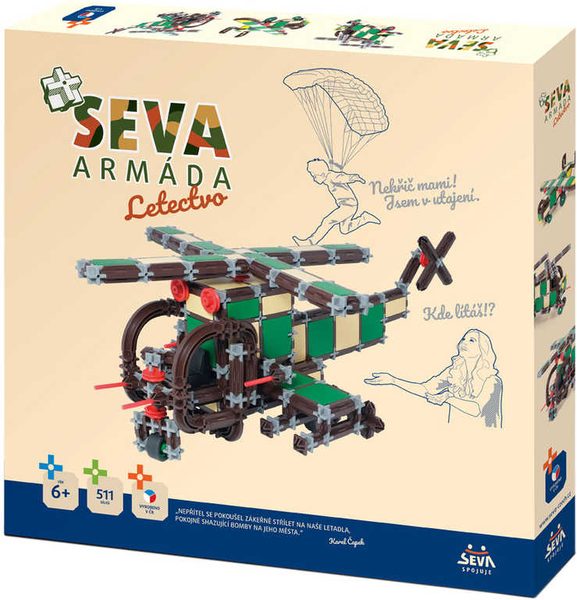 SEVA ARMÁDA Letectvo polytechnická STAVEBNICE 511 dílků