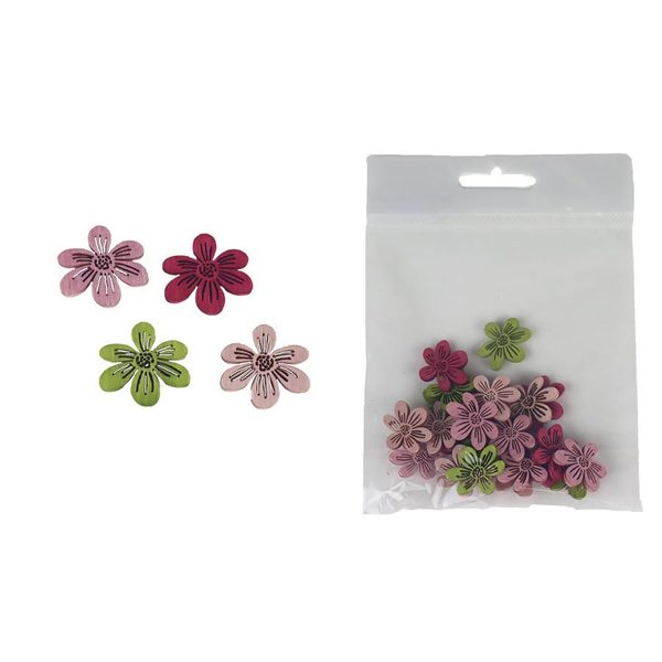 Dekorační kytky, 24 ks D5456 - 2 x 0,2 x 1,8 cm