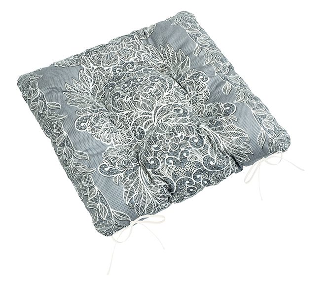 Sedák Gita prošívaný Šedá,Bílá 41/711 40x40 cm