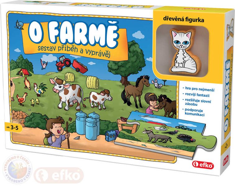 Baby Hra O farmě puzzle vyprávěcí Skládej a vyprávěj příběhy