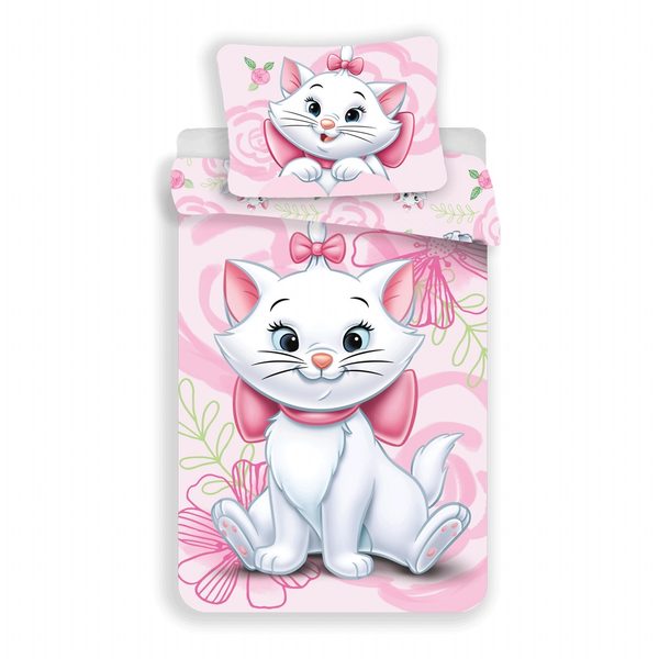 Povlečení Marie Cat Pink 03 140x200, 70x90 cm