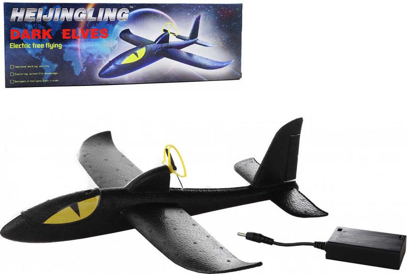 Dark Elves Letadlo soft házecí 36cm na baterie v krabici