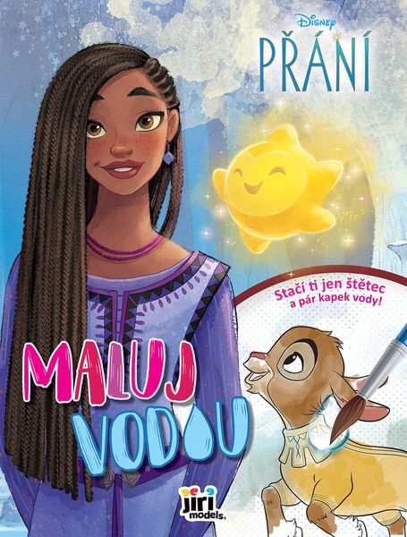 JIRI MODELS Maluj vodou A4 Disney Přání omalovánky