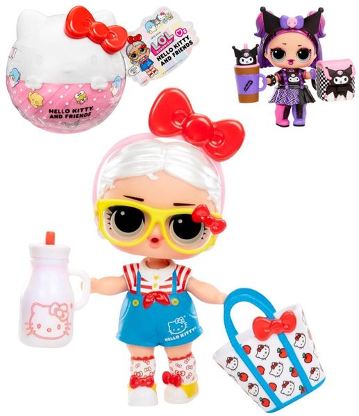 L.O.L. Surprise! Hello Kitty fashion panenka 7 překvapení různé druhy v kouli