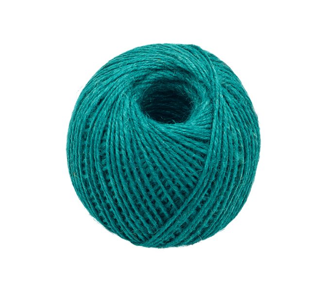 Jutový motouz Zelená 2524/630 klubko 200g, cca 130 m, průměr 1.75 mm