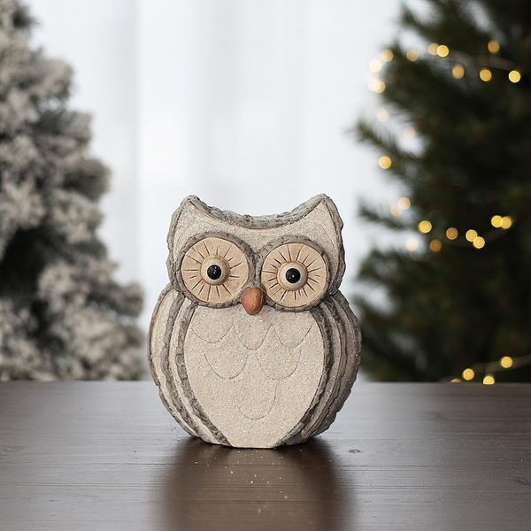 Dekorace sova X3395/2 - 15 x 5.5 x 18 cm