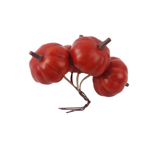 Dekorace dýně na drátku, 4 ks X7541