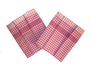 Utěrka PAR růžovobílá kostka 45x65 cm balení 3 ks