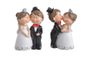 Svatební dekorační figurky - novomanželé 2 páry