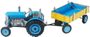 Kovap traktor Zetor retro modrý 1:25 (plech, na klíček) 0395