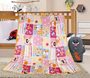 Dětská deka 100x155 cm růžový patchwork
