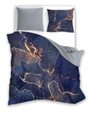FARO Povlečení bavlněný satén Minerál Blue Bavlna - Satén, 140/200, 70/90 cm