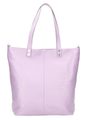 Kožená velká dámská shopper kabelka Juliette fialová