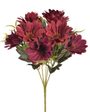 Umělá kytice chryzantémy - vínová
