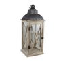 Dřevěná lucerna D6496/B vysoká dekorační 61cm vintage