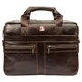 Nordee Kožená pánská aktovka hnědá 38x27x9 cm