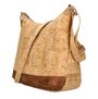 Korková crossbody dámská kabelka střední velikosti MSR14 hnědá