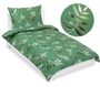 Povlečení bavlněné - 140x200, 70x90 cm List zelená