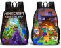 Oboustranný studentský batoh s potisky Minecraft vzor 3