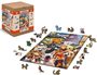 Dřevěné Puzzle Pejsci v Paříži L 37,5x25,4 cm, 250 dílků