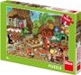 Puzzle XL Krtek v kuchyni (Krteček) 100 dílků 47x33cm skládačka v krabici