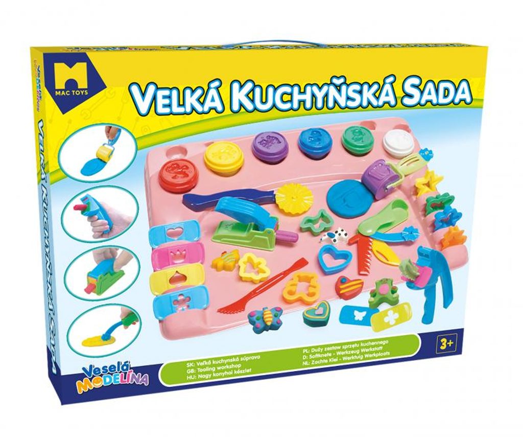 Zabavte děti plastelínou jednobarevnou či barevnou modelínou levně na  Mikaton.cz
