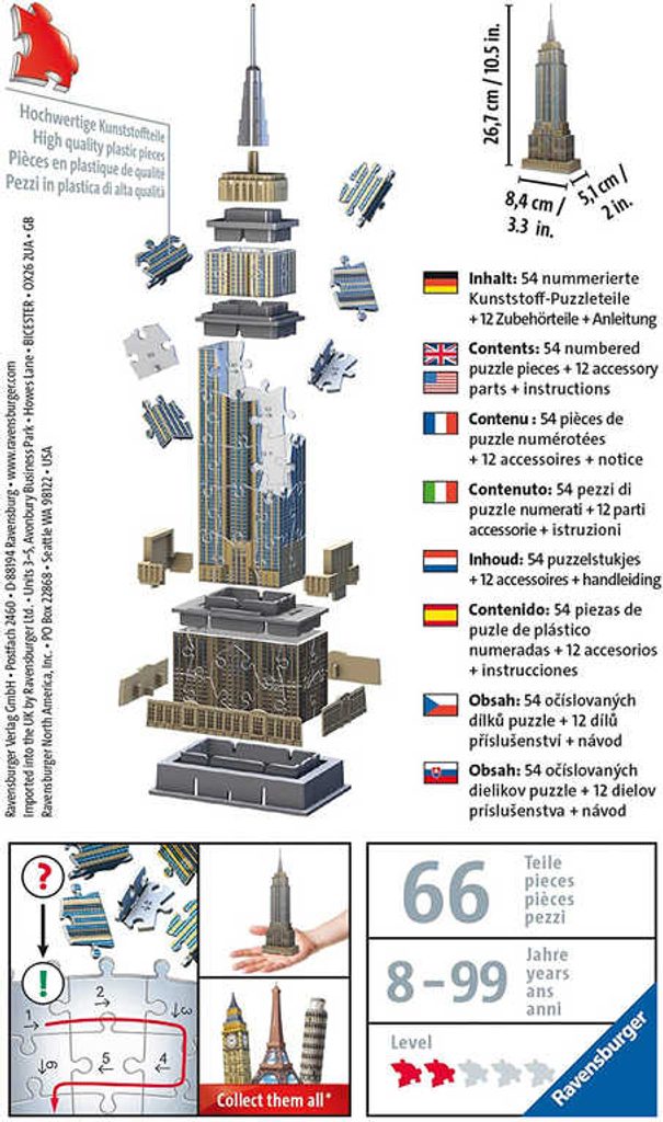 Puzzle 3D - Mini Empire State Building