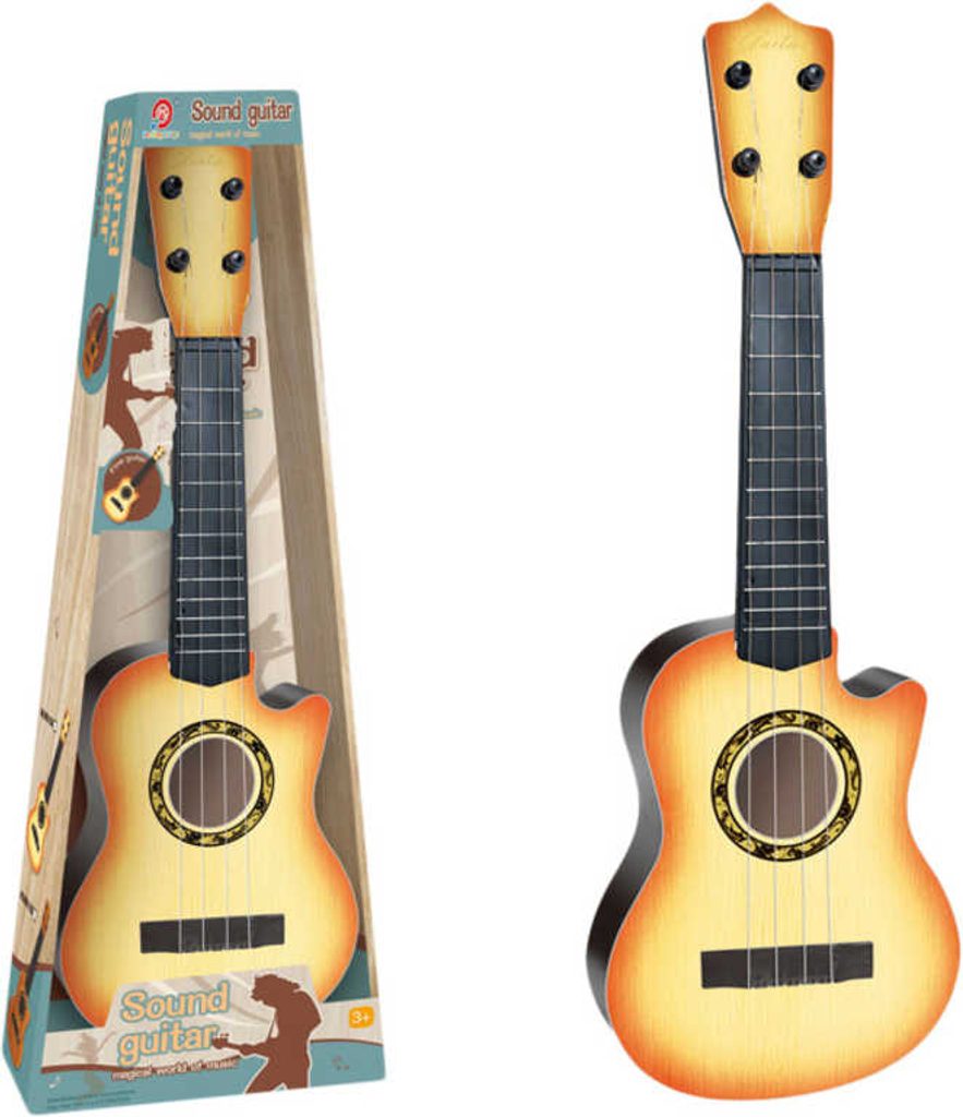 Dětská kytara klasická 4 struny plast 2 barvy *HUDEBNÍ NÁSTROJE* | Hudební  hračky | Mikaton.cz