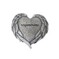 Dekorace na hrob srdce X7466 - 9 × 8 × 2 cm