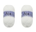 SET 2ks - Příze ÁJA Bílá 900 50 g, 217 m