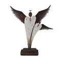 Dekorace andělé D7387/3 - 34 × 8 × 37 cm