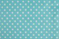 Bavlněná látka Puntíky tyrkysová 7 mm šíře 160 cm METRÁŽ