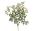 Umělé listy eryngium - zelená/bílá
