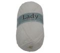 Příze LADY de Luxe Bílá 1100 100g / 238 m
