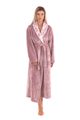 Flora Mauve Mist - Dámský Župan s Límcem - 25 56 4353