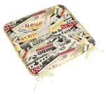 Sedák Adéla hladký Červená,Černá,Bílá 34/228 40x40 cm