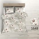 Povlečení krep Merga - hnědé 140x200+70x90 cm