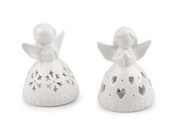 Porcelánový anděl svítící