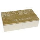 Dřevěný box D0273 - 20 x 12 x 5 cm