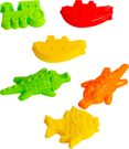 Formičky barevné bábovičky na písek 6ks mix barev plast
