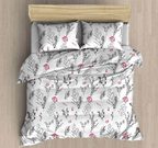 Bavlněné ložní povlečení DELUX Beauty bílé 140×200, 70×90 cm