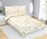 Povlečení flanelové Béžová,Hnědá 12/425 140x200, 70x90 cm