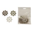 Dekorační vločky, 12 ks D4687 - dia 4 x 0,2 cm