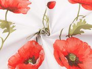 Bavlněná látka / plátno vlčí mák METRÁŽ