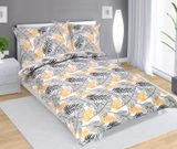 Povlečení bavlněné Bílá,Černá,Lososová 90/153 140x200, 70x90 cm