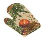 Kuchyňská chňapka vánoční Zelená,Béžová,Oranžová CH/125 28x18 cm