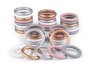 Dřevěný barevný kroužek vnější Ø58 mm 10 kusů